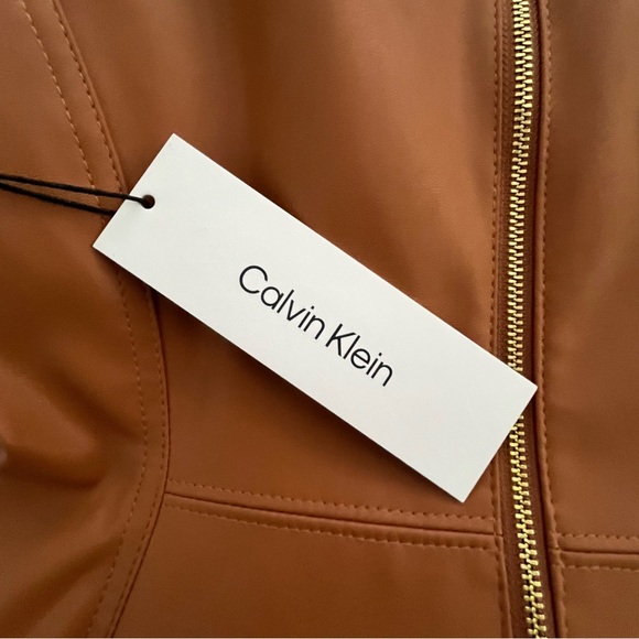 Calvin Klein Vegan Leather Dress - Picture 5 of 7